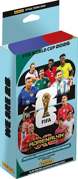 Panini Adrenalyn XL: FIFA World Cup 2026 Nordic Edition - XXL Maxi Blister - 3 Boosters, 2 Limited-Kort og 2 XXL Limited-Kort