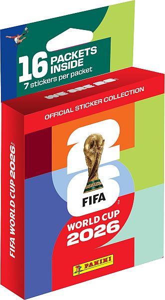 Panini Fodbold-Stickers/Klistermærker: FIFA World Cup 2026 - 16-Pack Blister (16 Boosters)