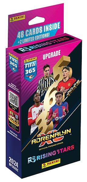 Panini Adrenalyn XL: FIFA 365 2024 Upgrade - Rising Stars Booster Set (Deck) - Blister med 48 kort + Limited Edition!