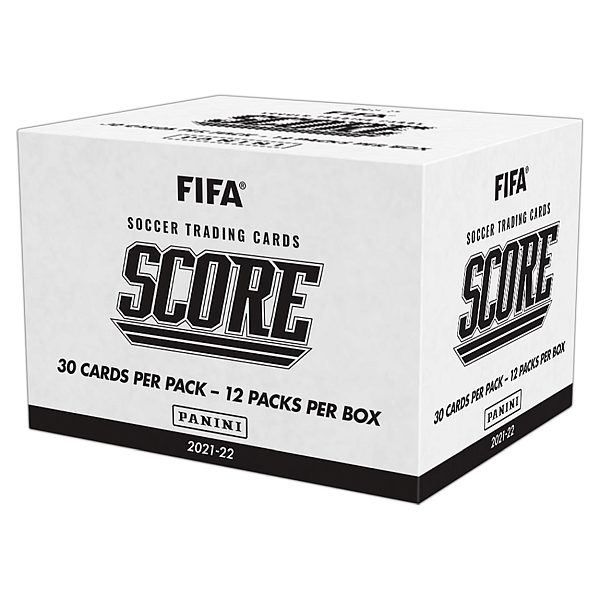 FIFA Score 2021/2022 - Value Pack (Fat Pack) Booster Display - 1 Box med 12 Pakker - Panini Fodboldkort