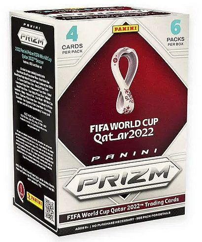 Panini FIFA World Cup 2022 Qatar - Panini Prizm - Blaster Box (Booster Display) - 1 Box med 6 Pakker