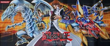 Yu-gi-oh! Spillemåtte (Playmat) - Kaiba and Blue Eyes White Dragon - Gold Series 4