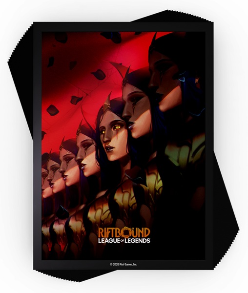 100 Lommer! Riftbound: League of Legends TCG: Set 03: Unleashed #3: Leblanc, Deceiver - Deck Protector Art Sleeves