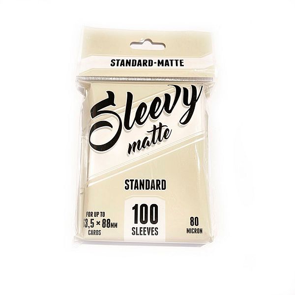 Sleevy - Standard Sleeves - 63,5x88mm: Matte - Clear (Transparent) (100 Kortlommer)