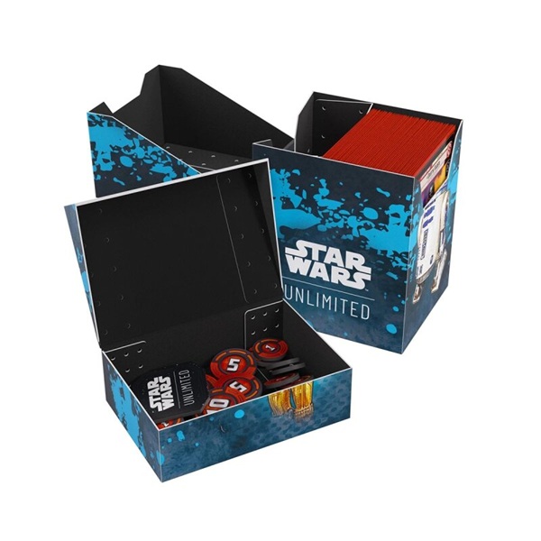 Gamegenic - Deck Box: Star Wars: Unlimited - Set 7: A Lawless Time - Soft Crate - C-3PO & R2-D2