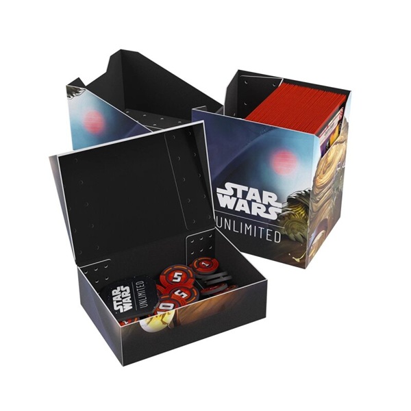 Gamegenic - Deck Box: Star Wars: Unlimited - Set 7: A Lawless Time - Soft Crate - Leia Organa & Jabba The Hutt