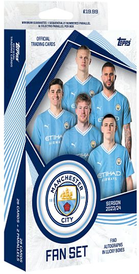 Topps Official Fan Set 2023/2024 - Manchester City FC (28 Kort)