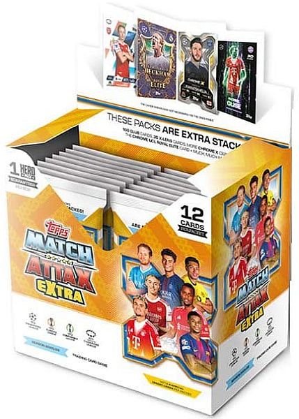Topps Match Attax - Match Attax 2025/2026 Extra: UEFA Champions League -  Booster Display (Box med 32 Pakker)