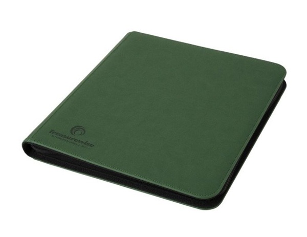 TreasureWise - WiseGuard: Zippered 12-Pocket XL Binder (Holder 480 Kort) - Green