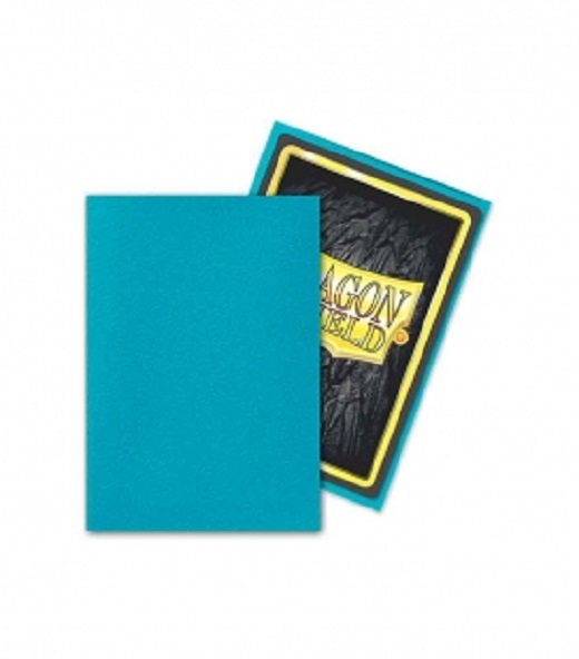 Dragon Shield Small/Japanese Size Deck Protectors - Matte: Turquoise - 60 lommer - Dragonshield - Sleeves #AT-11155
