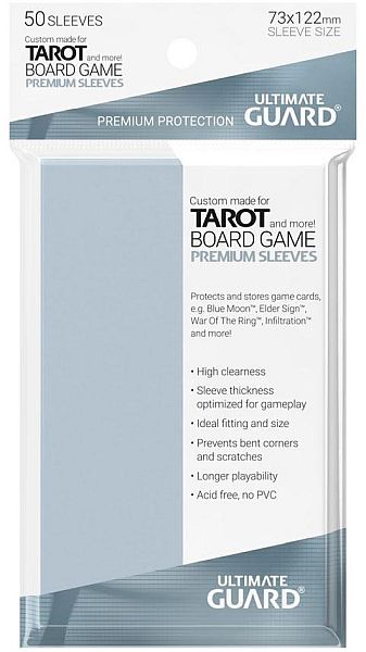 Ultimate Guard Premium Soft Sleeves (Brætspils Lommer) for Tarot Cards (50) 73x122mm