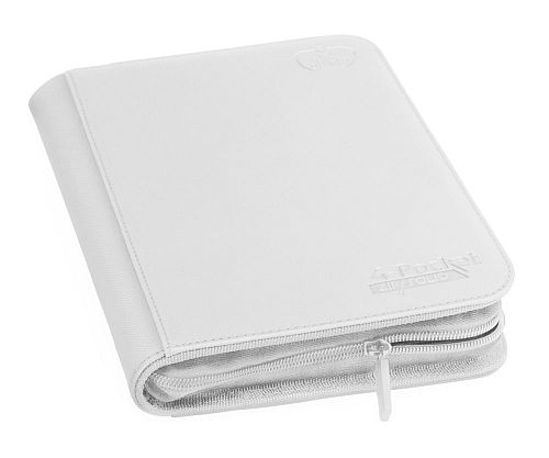 Ultimate Guard 4/8-Pocket ZipFolio (Mappe, holder 160 kort) XenoSkin White (Hvid)