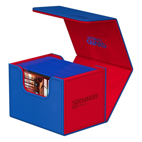 Ultimate Guard Sidewinder Deck Case (Deck Box) 100+ Standard Size XenoSkin Synergy Blue/Red 	UGD011326 	 Synergy Blue/Red