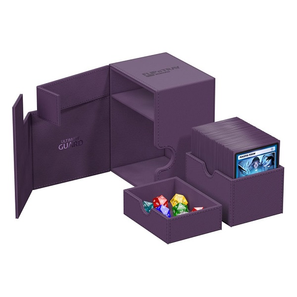 Ultimate Guard Flip'n'Tray Deck Case (Deck Box) 133+ Standard Size XenoSkin Monocolor Purple (Lilla)