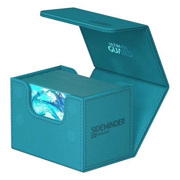 Ultimate Guard SideWinder Deck Case (Deck Box) 80+ Standard Size XenoSkin Monocolor Petrol (Petroleumsblå)