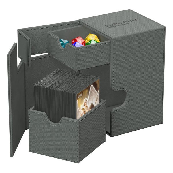 Ultimate Guard Flip'n'Tray Deck Case (Deck Box) 100+ Standard Size XenoSkin Monocolor Grey (Grå)