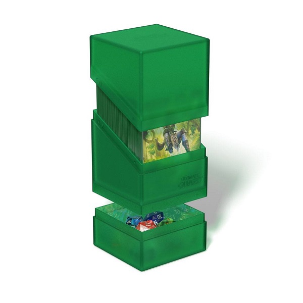 Ultimate Guard Boulder 'n' Tray Deck Case (Deck Box) 100+ Standard Size Emerald