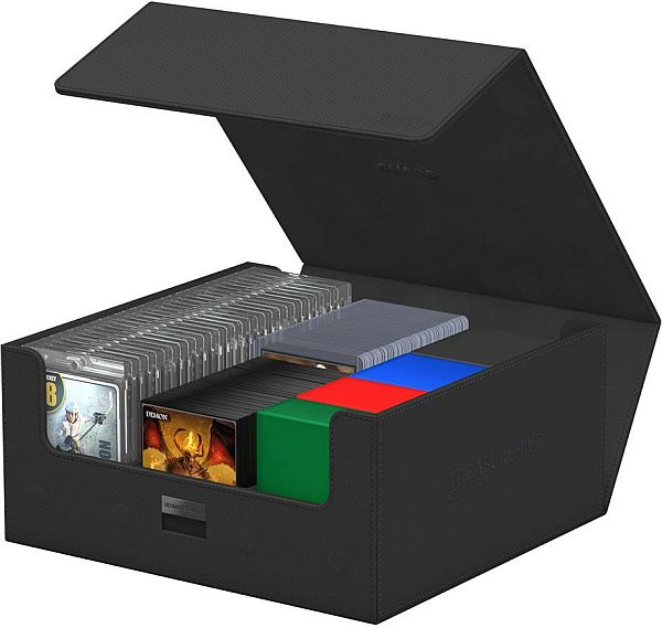Ultimate Guard Treasurehive 90+ (Holder 90+ 35PT Magnetic Card Cases/370+ Toploaders/990+ Kort) Monocolor Black (Sort)