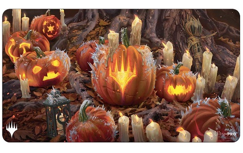 Magic Spillemåtte (Playmat) - Innistrad: Midnight Hunt: V5 - Pumpkin Planeswalker Symbol - Ultra Pro #18833