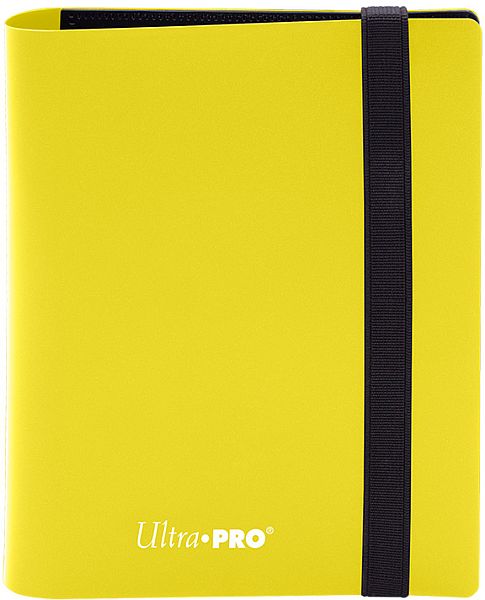 Mappe - Ultra Pro Eclipse 2-Pocket Pro-Binder: Lemon Yellow (Gul) - 4x20 (Plads til 80 kort) #15371