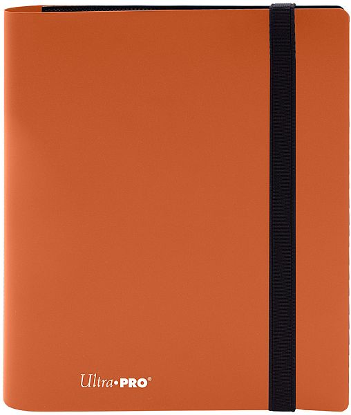 Mappe - Ultra Pro Eclipse 4-Pocket Pro-Binder: Pumpkin Orange - 8x20 (Plads til 160 kort) #15382