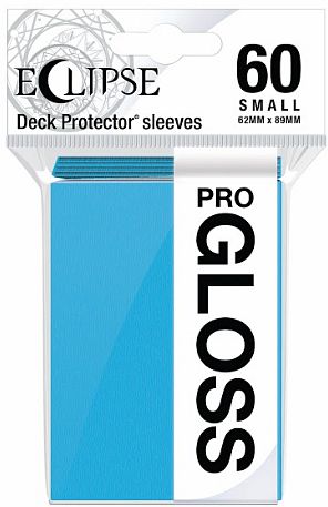 60 lommer - Ultra Pro - Eclipse Gloss SMALL: Sky Blue (Blå) (Top kvalitet) - Professional Sleeves #15627