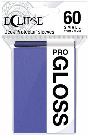 60 lommer - Ultra Pro - Eclipse Gloss SMALL: Royal Purple (Lilla) (Top kvalitet) - Professional Sleeves #15634