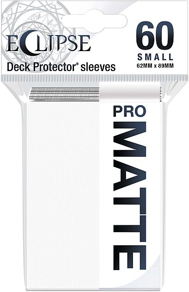 60 lommer - Ultra Pro - Eclipse SMALL (2021): Arctic White (Hvid) (Top kvalitet) - Pro-Matte/Non-Glare - Professional Sleeves #15636