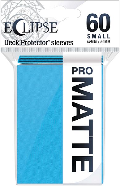 60 lommer - Ultra Pro - Eclipse SMALL (2021): Sky Blue (Blå) (Top kvalitet) - Pro-Matte/Non-Glare - Professional Sleeves #15639