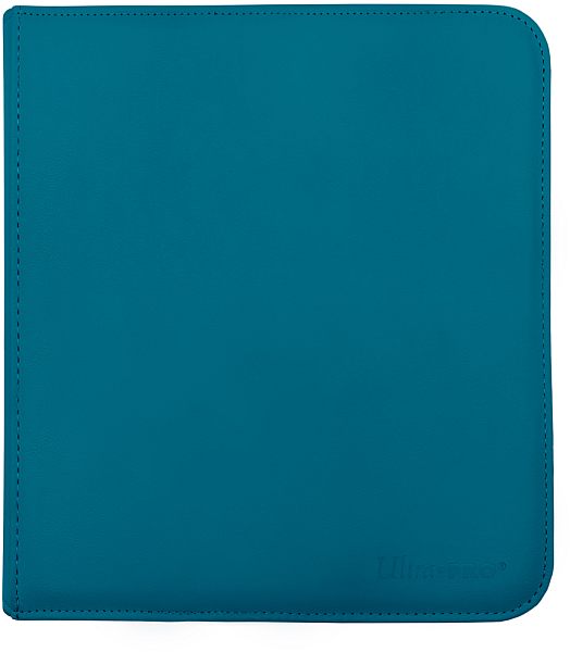 Mappe - Zippered 12-Pocket Pro-Binder Vivid: Teal - 24x20 (Plads til 480 kort) - Ultra Pro #15746