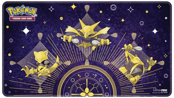 Pokemon Spillemåtte (Playmat) - Abra Evolutions - Stitched Playmat - Abra, Kadabra, and Alakazam - Ultra Pro #16217
