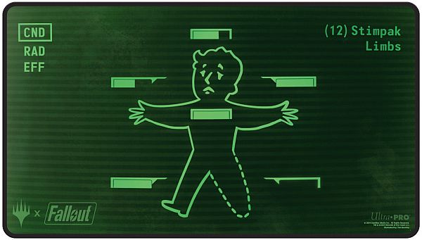 Magic Spillemåtte (Playmat) - Universes Beyond Fallout - Premium (Black Stitched): Y - Inventory Management - Ultra Pro #38331