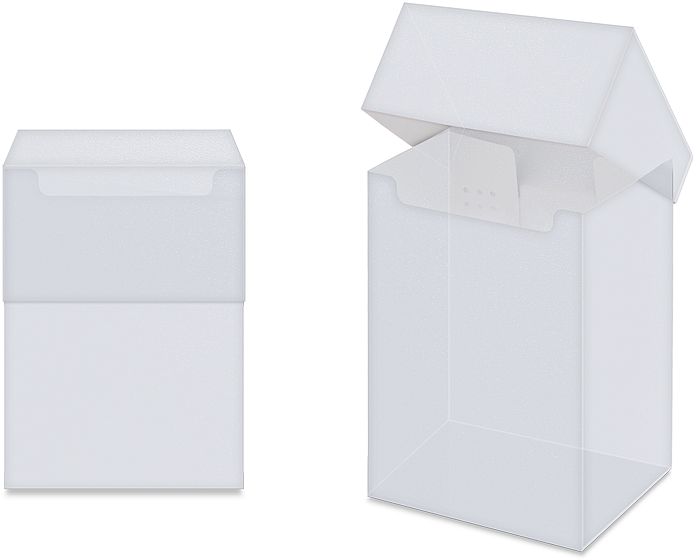 Deck Box - Solid Clear - Gennemsigtig - Ultra Pro #81454
