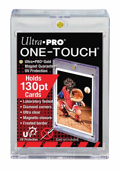 Ultra Pro ONE-TOUCH Magnetic Holder - Standard Size (2,5" x 3,5") 130PT UV - Sleeves #81721-UV