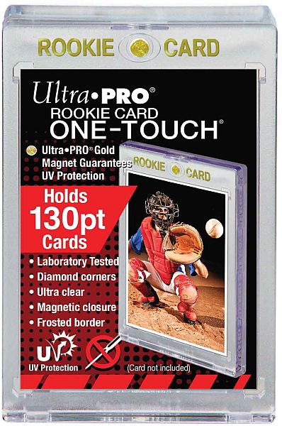 Ultra Pro ONE-TOUCH Magnetic Holder - "Rookie Card" Standard Size (2,5" x 3,5") 130PT UV - Sleeves #82310-UV
