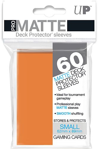 60 lommer - Ultra Pro - PRO-Matte SMALL Orange - Non-Glare - Professional Sleeves Yu-Gi-Oh! størrelse #84266