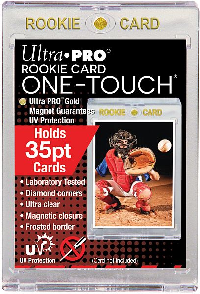 Ultra Pro ONE-TOUCH Magnetic Holder - "Rookie Card" Standard Size (2,5" x 3,5") 35PT UV - Sleeves #85266-UV