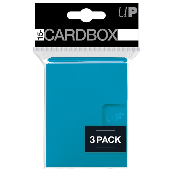 Deck Box - Card Box PRO 15+ (3-Pack): Light Blue - Ultra Pro #85542