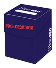 Deck Box 100+ - Solid Blue (Blå, Holder 110 kort i lommer) - Ultra Pro #82886