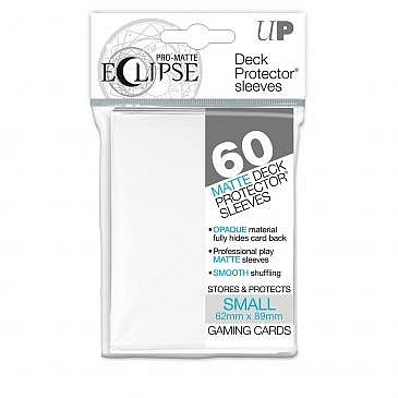 60 lommer - Ultra Pro - Eclipse SMALL: White (Hvid) (Top kvalitet) - Pro-Matte/Non-Glare - Professional Sleeves #85268