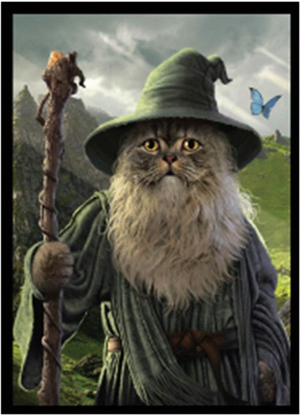50 lommer - Movie Cats: Catdalf - Double-Matte White Core Sleeves - Legion/Ultra Pro #LE16944