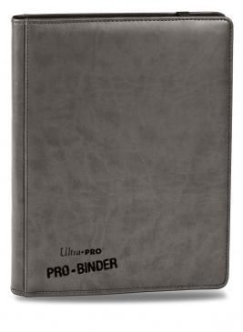 Mappe - Ultra Pro Pro-Binder PREMIUM 18x20 Grey Leatherette (Plads til 360 kort) #84198