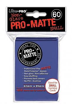 60 lommer - Ultra Pro - PRO-Matte SMALL Blue (Blå) - Non-Glare - Professional Sleeves Yu-Gi-Oh! størrelse #84264