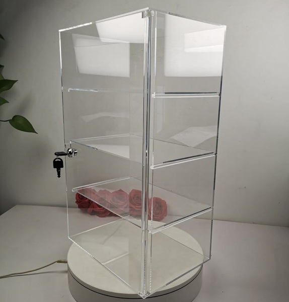 Evoretro - Acrylic Case (Akrylkasse) - 4-Tier Locking Acrylic Tiered Countertop Showcase Display Case