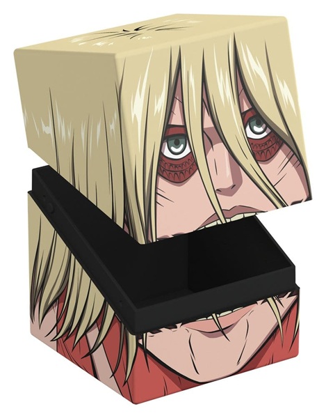 Ultimate Guard Squaroes Boulder Deck Case (Deck Box) 100+ Standard Size: Attack on Titan - Female Titan