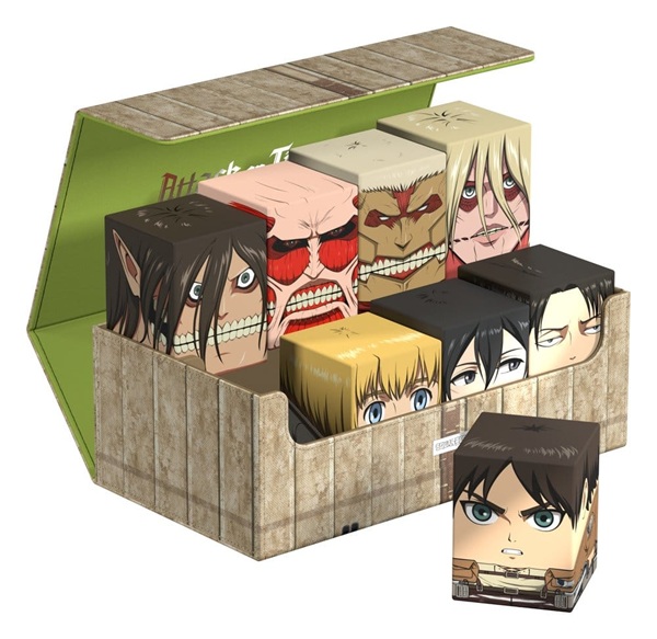 Ultimate Guard Squaroes Collectors Flip Case (Multi-Deck Box) 800+ Standard Size XenoSkin: Attack on Titan - Shiganshina District