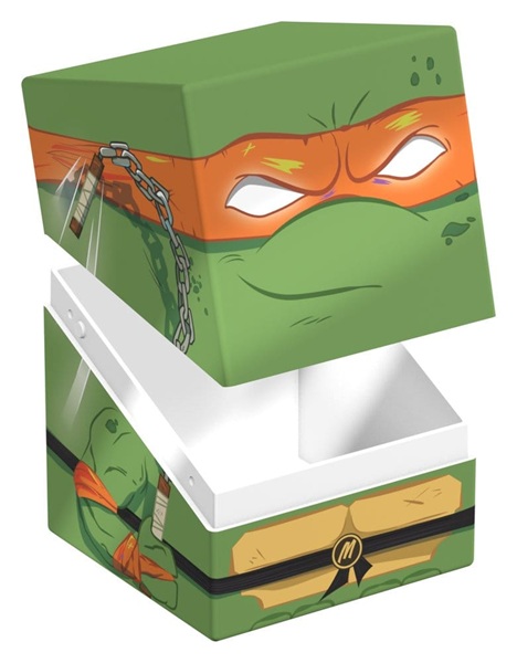 Ultimate Guard Squaroes Boulder Deck Case (Deck Box) 100+ Standard Size: Teenage Mutant Ninja Turtles: Action Mode Michelangelo