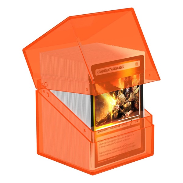 Ultimate Guard Boulder Deck Case (Deck Box) 100+ Standard Size Clear: Poppy Topaz