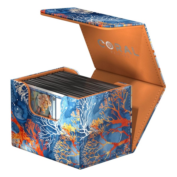 Ultimate Guard Sidewinder Deck Case (Deck Box) 100+ Standard Size XenoSkin 2025 Exclusive: Coral Places - Fiery Reef