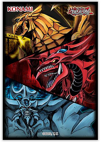 Yu-Gi-Oh Størrelse - Konami -  Slifer, Obelisk, & Ra (Egyptian Gods) Yugioh lommer (50 stk.) - Sleeves #YGO-J21Slvs
